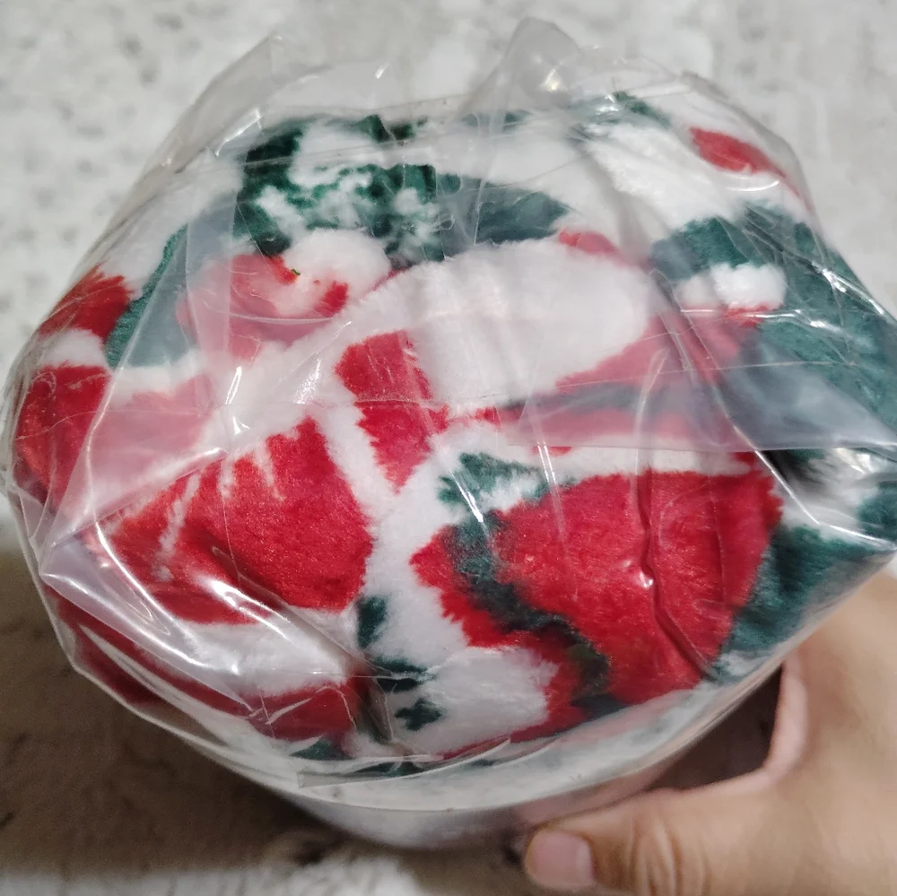 Cozy Blanket Printed Blanket Throw Christmas Deer.